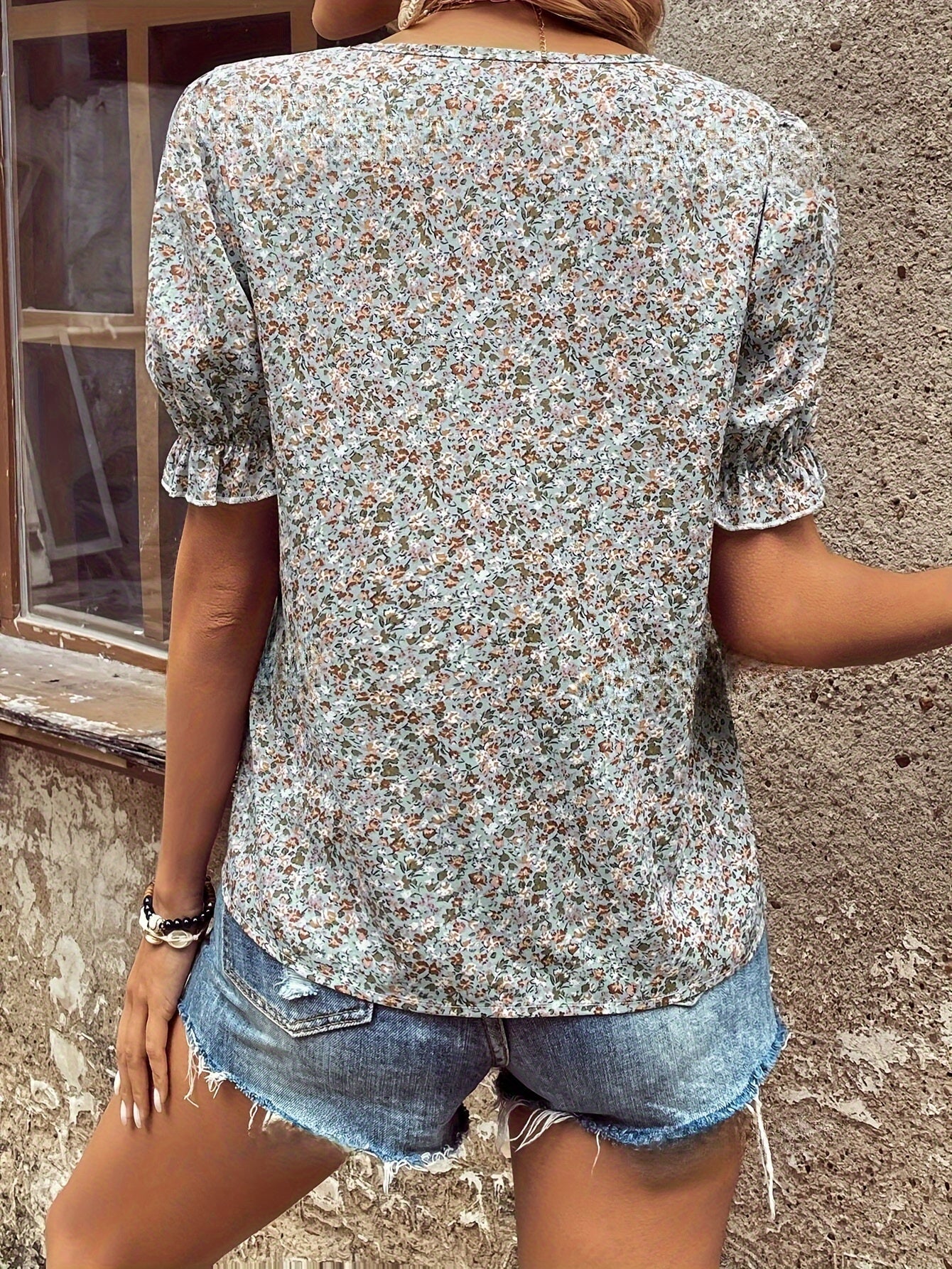 Women&#39;s Printed Casual Top