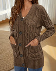 Elegant Women's V-Neck Cardigan