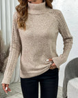 Cable Knit Turtle Neck Sweater