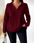 Long Sleeve Sweater with Flap