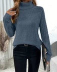 Cable Knit Turtle Neck Sweater