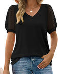 V-Neck Sleeve Belly Cover Top