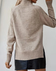 High Collar Knitted Sweater