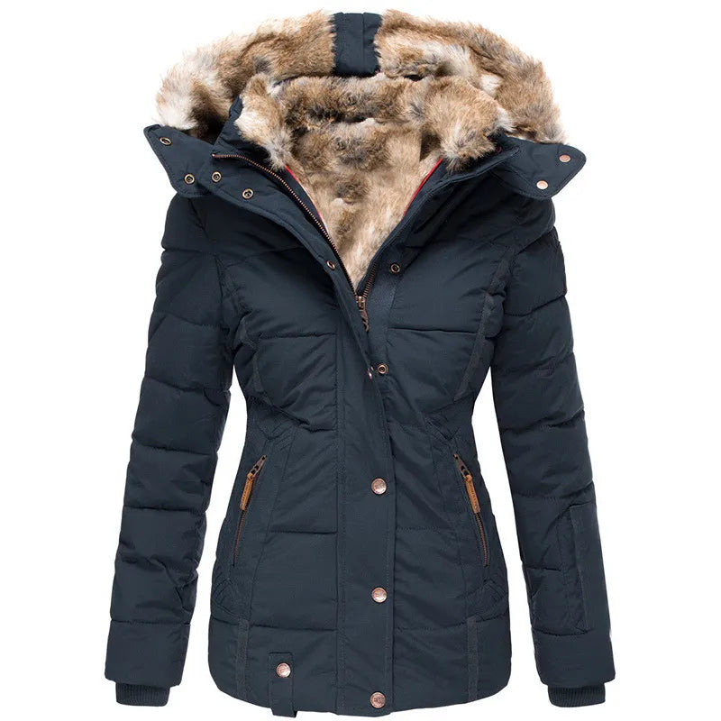 Jacket with fur lining