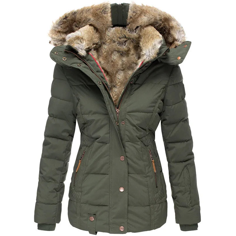 Jacket with fur lining