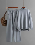 Ava™ - stylish long-sleeved sweater and straight trousers