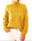 Women's High Collar Long Sleeve Sweater