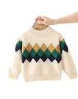 Plaid Pullover Kids Sweater