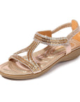 Hollow Triangle Soft Sandals