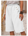 Cotton Linen Casual Shorts