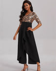 Elegant Printed High Waist Pants