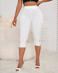 Slim High Waist Cropped Trousers