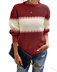 Women's Striped Pullover Sweater