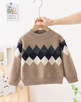 Plaid Pullover Kids Sweater