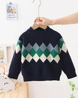 Plaid Pullover Kids Sweater