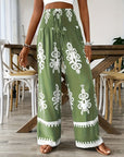 High Waist Printed Pants