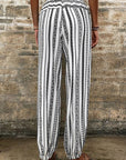 High Waist Striped Pants