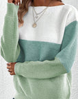 Versatile Long Sleeved Knitted Sweater