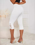 Slim High Waist Cropped Trousers