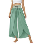 High Waist Slim Fit Split Trousers