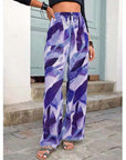 Printed Wide Leg Yoga Pants