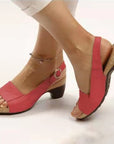 Summer Thick Heel Buckle Sandals