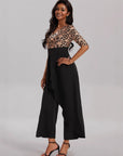 Elegant Printed High Waist Pants