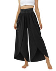 High Waist Slim Fit Split Trousers