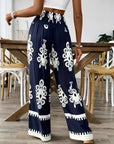 High Waist Printed Pants