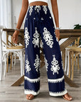 High Waist Printed Pants