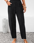 Plus Size Ice Silk Pants