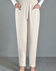 High Waist Straight Pants