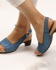 Summer Thick Heel Buckle Sandals