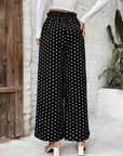 Polka Dot High Waist Wide-Leg Pants