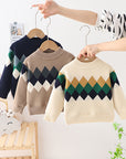 Plaid Pullover Kids Sweater