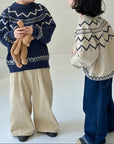 Children's Wave Knitted Sweater