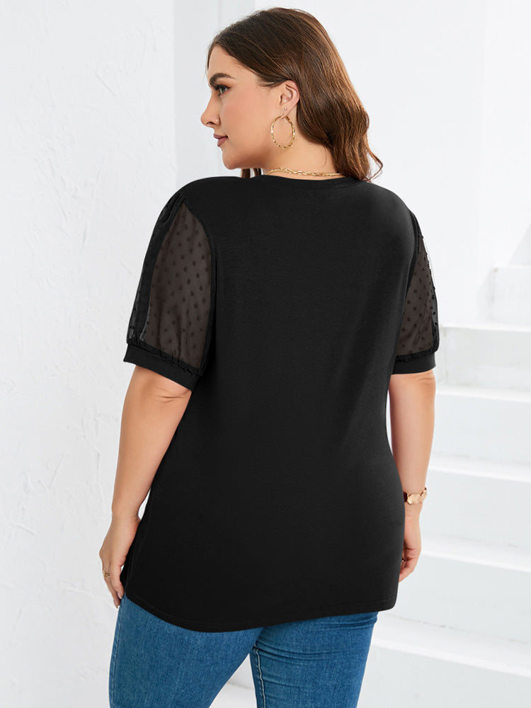 V-Neck Sleeve Belly Cover Top