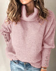 Women's Casual Mock Neck Sweater