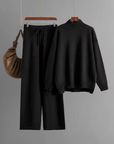 Ava™ - stylish long-sleeved sweater and straight trousers