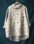 Elegant Long Sleeve Floral Shirt