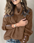 Women's Casual Mock Neck Sweater