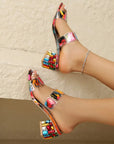 Colorful Sandals with Double Strap