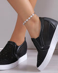 Women's Sneakers With White Crystals