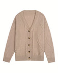 Women's Casual -Colored Cable Knit Cardigan