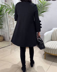 Casual Knee Length Dress with Long Sleeve