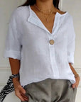 Casual V-Neck Blouse