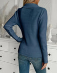 Botton Decor V Neck Sweater