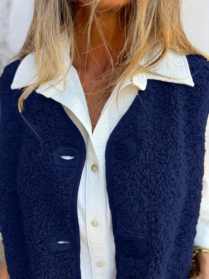 Women&#39;s Casual Sleeveless Vest Jacket
