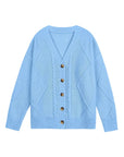 Women's Casual -Colored Cable Knit Cardigan