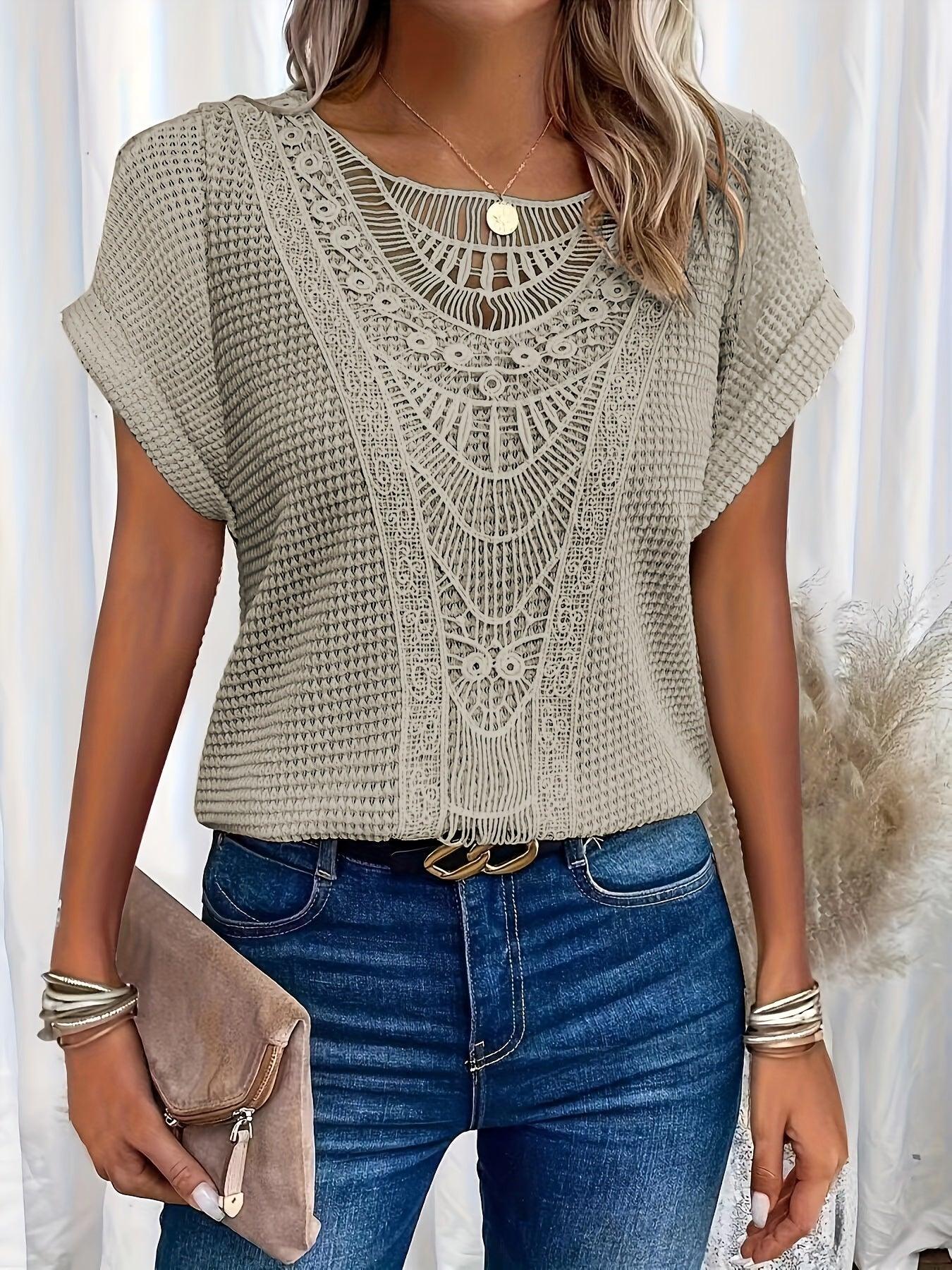 Beautifully Detailed Knitted Top